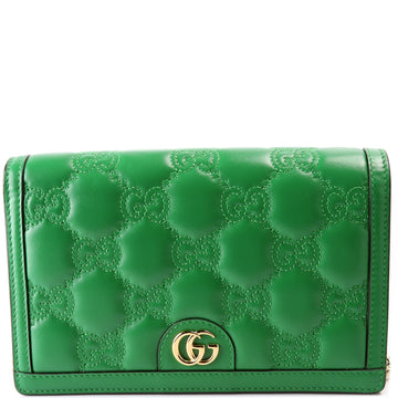 723787 GG Matelasse Chain Wallet