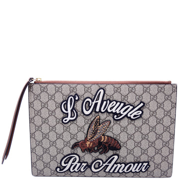 Gucci  CS Canvas Zip Pouch