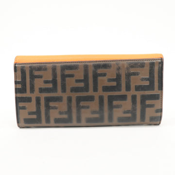 FENDI Zucca Baguette Continental Wallet 8M0251 Brown Orange 8M0251 Used