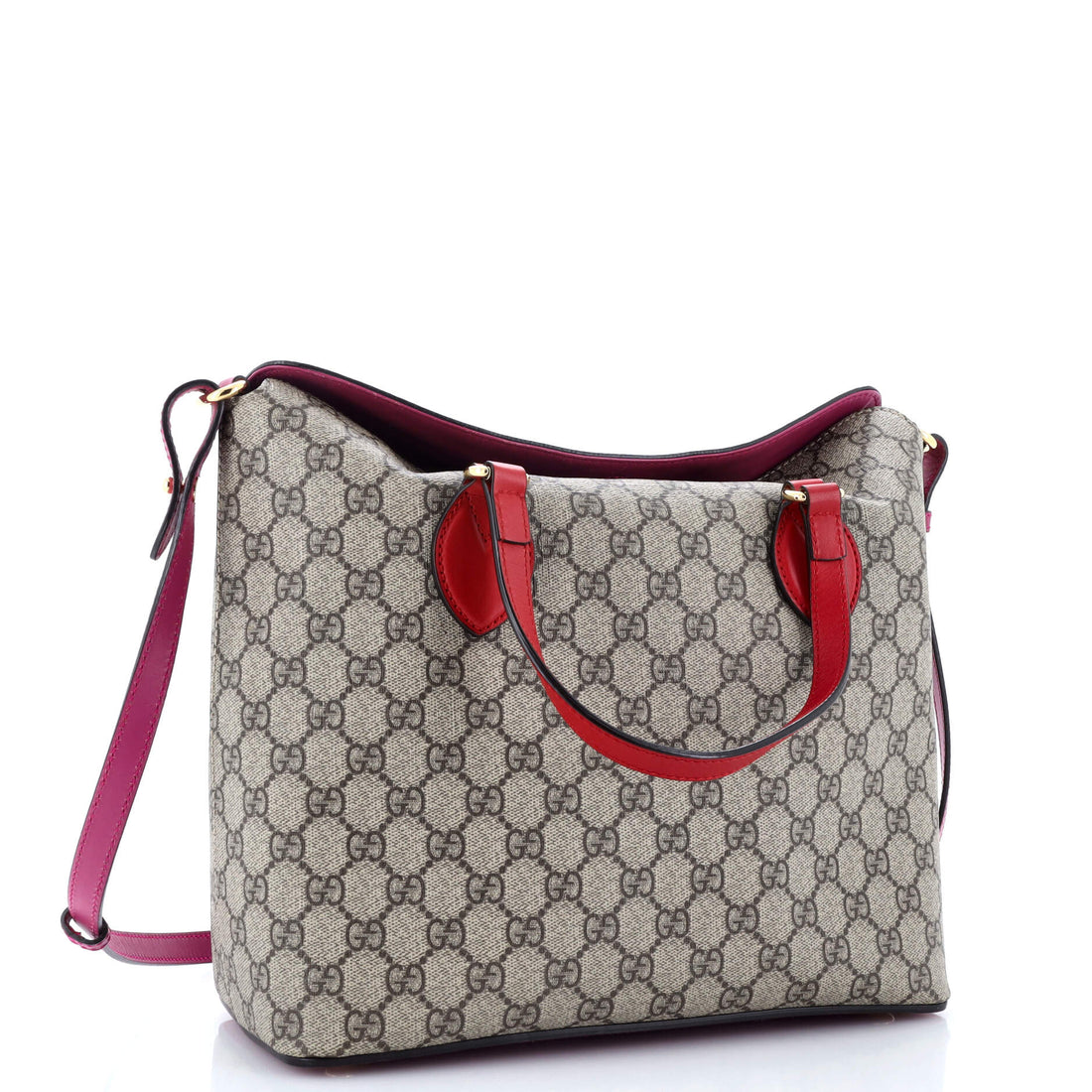Signature Fold Over Tote EC Coated Canvas Medium