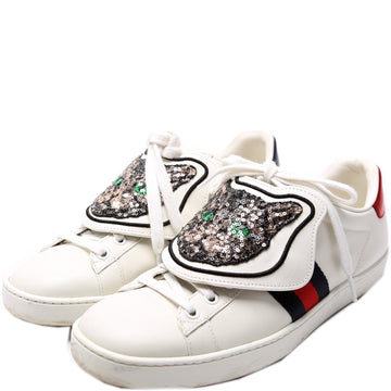 Gucci Ace Web Cat Sneakers Size .