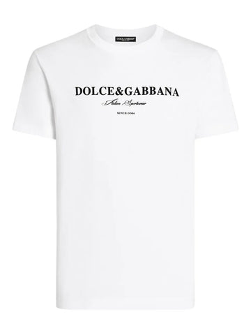 Dolce & Gabbana Men Short Sleeve Crew-Neck T-Shirt