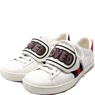 Gucci Ace Web Logo Sneakers Size