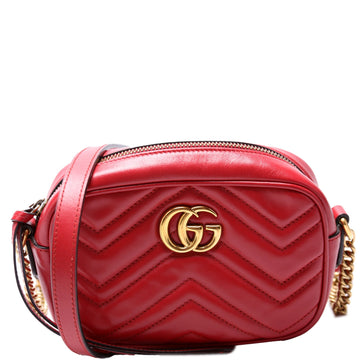 Gucci Marmont Mini Camera Bag  Red