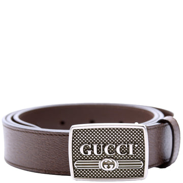 Gucci Logo Buckle Leather Belt Size /