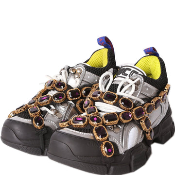 Gucci Flashtrek Jeweled Sneakers Size .