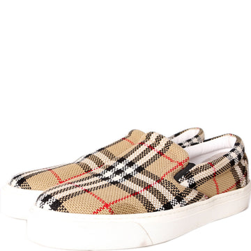 Thompson Knitted Vintage Check Slip On Sneakers Size 38