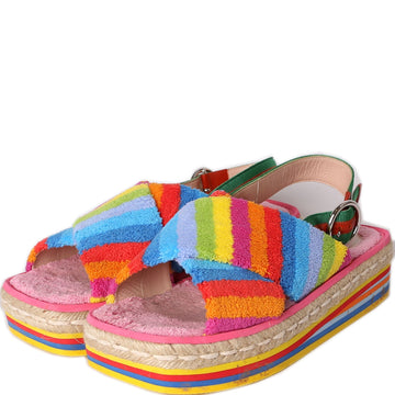 Gucci Terry Cloth Web Espadrilles Size