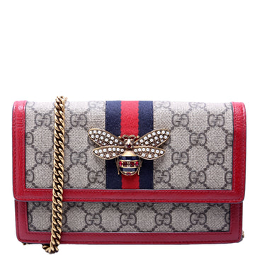 Gucci  Queen Margaret WOC Red