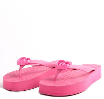Gucci Marmont CS Logo Flip Flops Size