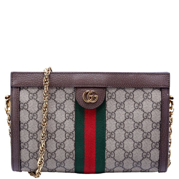 Gucci  CS Supreme Ophidia Small Chain Brown