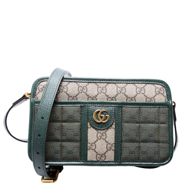 Gucci  CS Supreme Canvas Mini Shoulder Bag Green