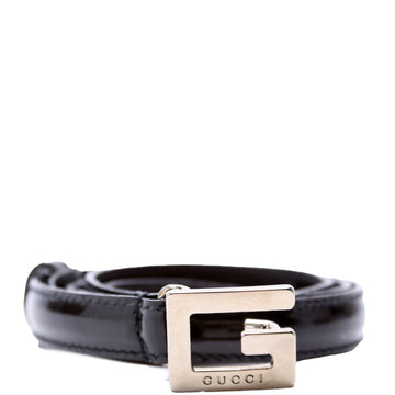 Gucci Square G Thin Vintage Belt Size / Black