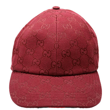Gucci  CS Canvas Baseball Cap Size Medium Burgundy