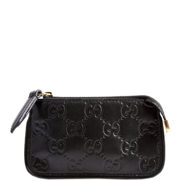 Gucci  CS Leather Key Pouch Black