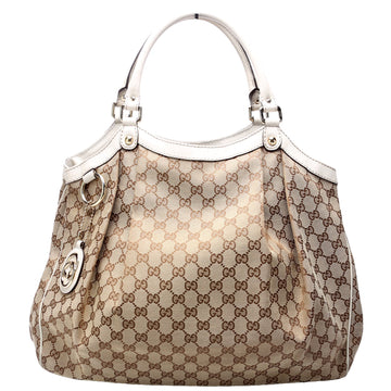 Gucci  Sukey CS Canvas Large White