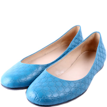 Gucci Guccissima Ballet Flats Size  Blue