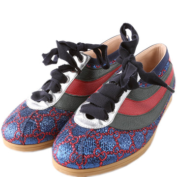 Gucci Falacer Glitter Sneakers Size  Blue