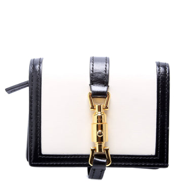 Gucci  Leather Jackie Wallet Black/Cream