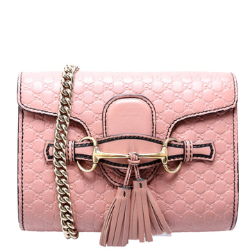 Gucci  Micro Guccissima Mini Emily Shoulder Pink