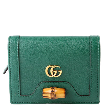 Gucci  Diana Card Case Wallet Green