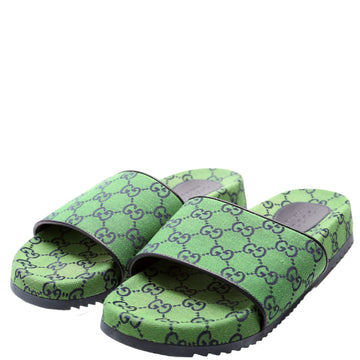 Gucci CS Canvas Slides Size Men's  Green