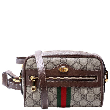Gucci  Ophidia Small Shoulder Bag Brown