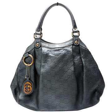 Gucci  Sukey CS Leather Medium Blue