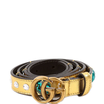 Gucci  Marmont Jeweled Belt Size / Gold