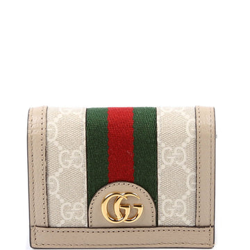 Gucci  Ophidia CS Card Case Wallet Beige