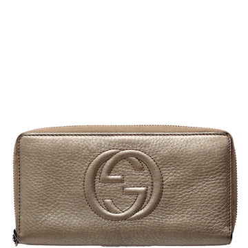 Gucci  Soho Zip Around Wallet Gold