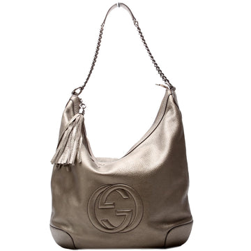 Gucci  Soho Chain Hobo Silver