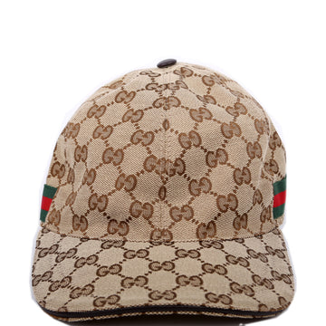 Gucci  CS Canvas Web Cap Size Small Brown