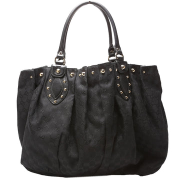 Gucci  CS Canvas Studded Pelham Tote Large Black