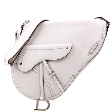 Baudrier Saddle Bag Leather White