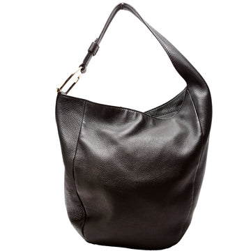 Gucci  Greenwich Leather One Shoulder Bag Black