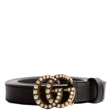 Gucci  CS Marmont Pearly Belt Size / Black