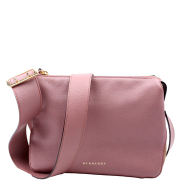 Helmsley House Check Crossbody Mauve
