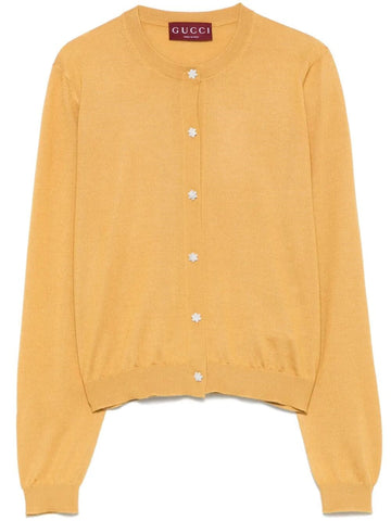 Gucci Women Long Sleeve Crew-Neck Cardigan