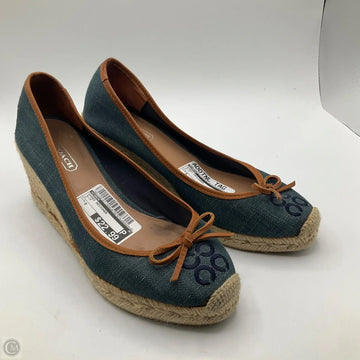 Shoes Designer By Coach In Blue, Size: 9