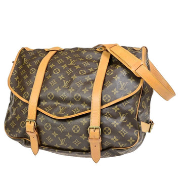 Louis Vuitton Saumur 43  Canvas Shoulder Bag