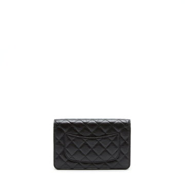 Chanel 2.55 Reissue Wallet On Chain Aged Calfskin Black GHW (Microchip)