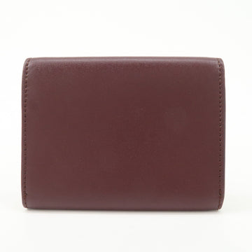 FENDI By The Way Leather Card Case Bordeaux 3M0217