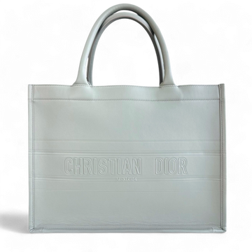 Dior Book Tote - 36CM Medium Smooth Calfskin Grey Gray Top Handle Bag