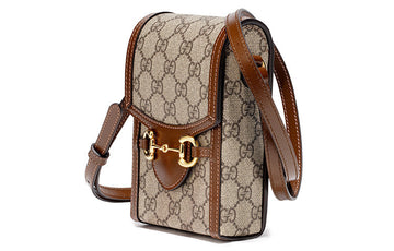 Gucci Horsebit 1955 mini bag in EC Supreme 'Brown' 625615-92TCG-8563