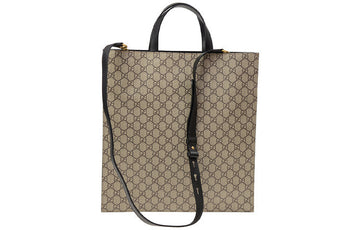 GUCCI EC Canvas Messenger Bag Medium Grey