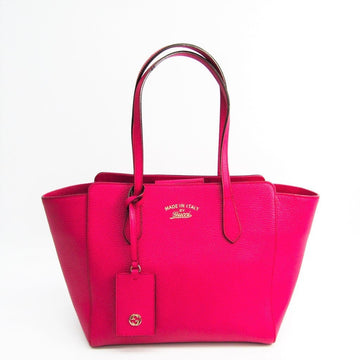 G*G Pink Leather Swing Tote (SHA-27067)