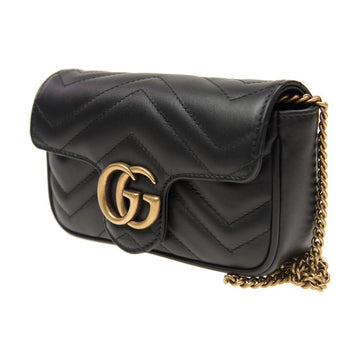 GUCCI EC Marmont Matelasse leather super mini bag 'Black' 476433-DSVRT-1000