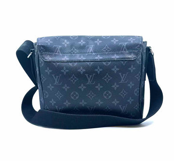 LOUIS VUITTON Black & Grey Coated canvas Messenger Bag