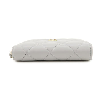 CHANEL COCO Mark Matelasse Classic Round Zippy Coin Purse AP0216
